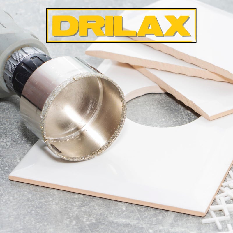 DRILAX طقم مناشير ثقوب ماسية 3 إنش من دريلاكس مع دليل الحفر | لأحواض السفن، الأضواء المدمجة، الوصول إلى السباكة | يحفر الزجاج، البلاط، الجرانيت، السيراميك - Image 5